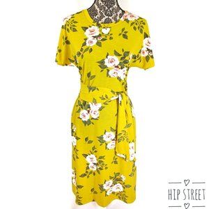 LULAROE MARLY Stretch Jersey Floral Dress S NWOT